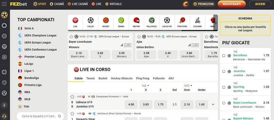 europa league betting sites fezbet