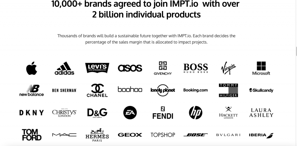 IMPT progetto cripto promettente e sostenibile: i brand partner