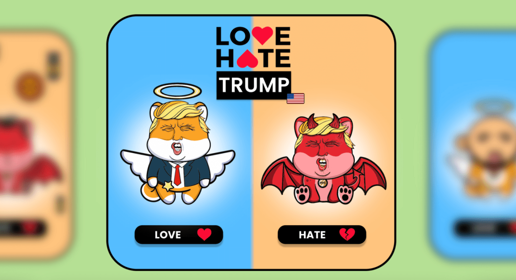nuove criptovalute love hate inu sondaggio trump