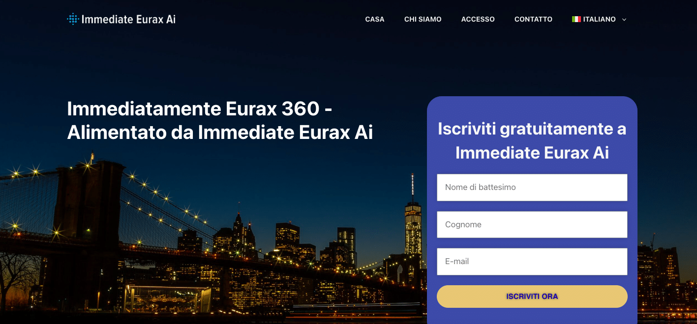 Immediate Eurax 24 (o Trade Eurax) Recensione Funziona?