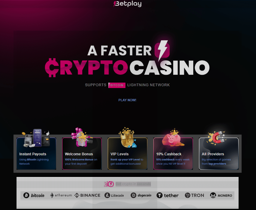 crypto casino - betplay