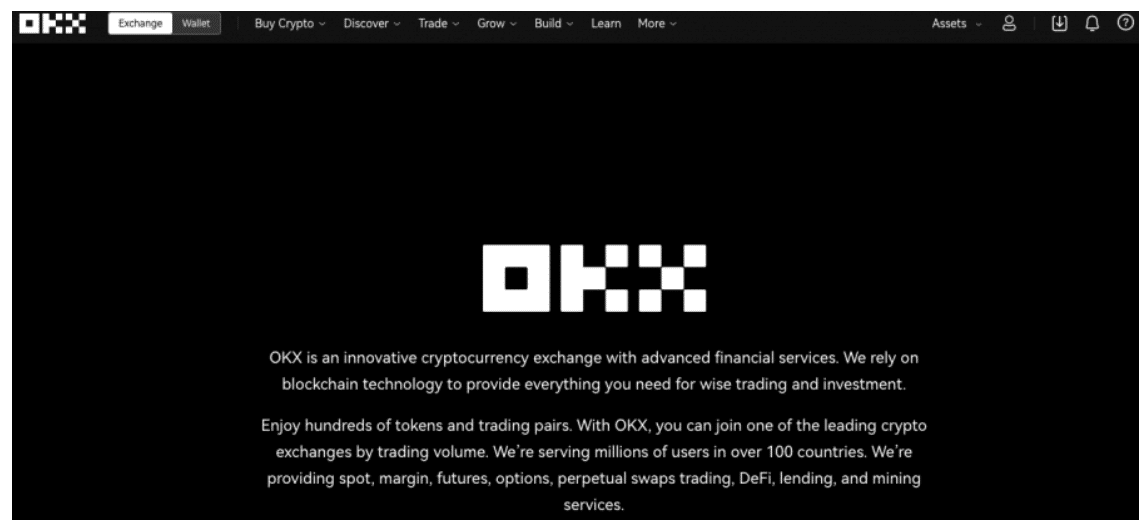 OKXのポータルイメージ