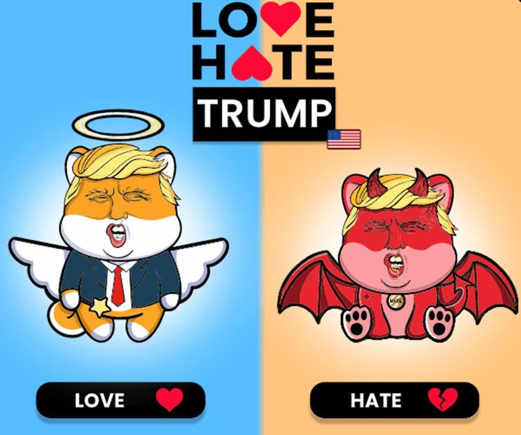 Love Hate Inu Donald Trump