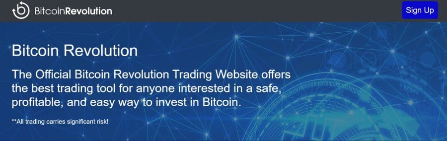 Bitcoin Revolutionの公式ウェブサイト