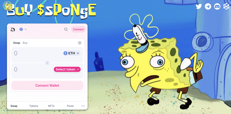 Spongebobの公式サイト