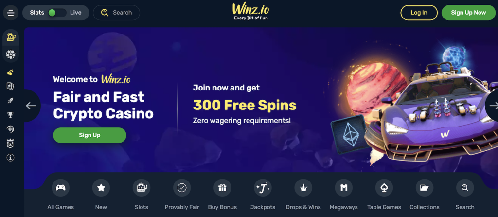 Winz.io - kazino senbuviams, kurie mėgsta įvairovę 