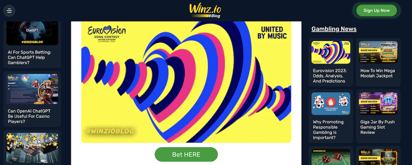 Winz.io - Patirties turintis internetinis kazino