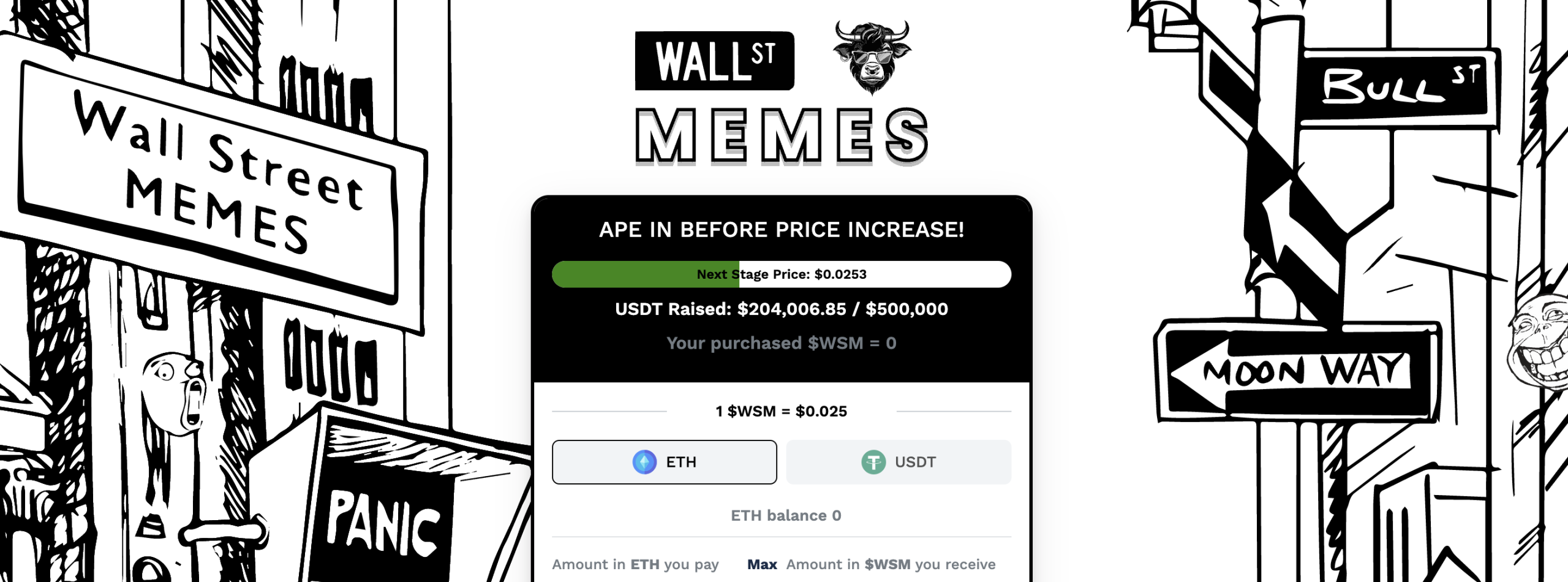 Wall Street Memes kainos istorija