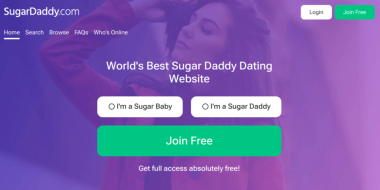 SugarDaddy.com – Populāra starptautiska sugar daddy iepazīšanās aplikācija