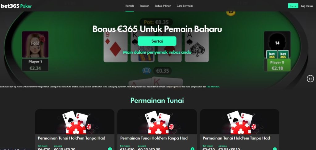 Poker kasino bet365