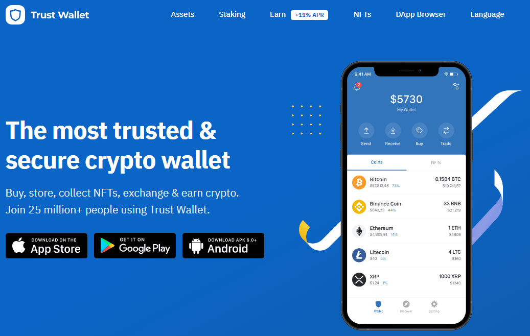 beste crypto wallets trust wallet