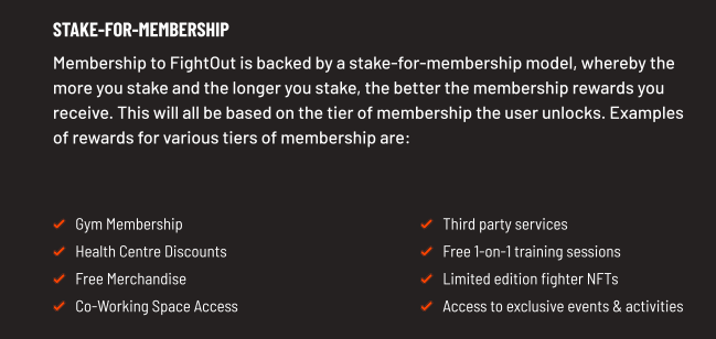 FGHT token kopen - membership staking voordelen
