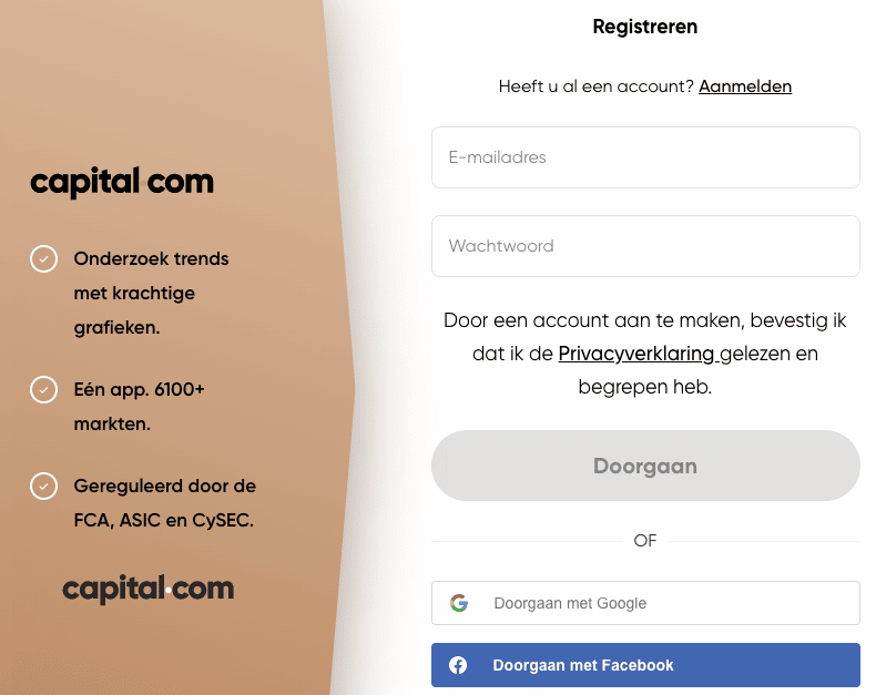accoutn openen capital.com welke app voor beleggen