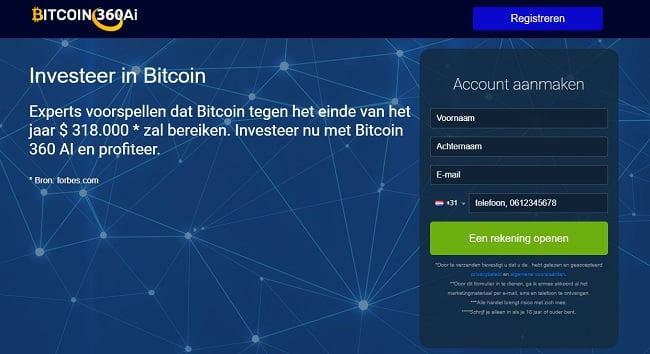 Bitcoin360AI website
