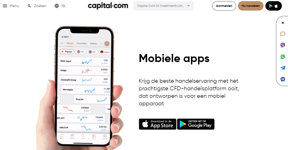 capital.com aandelen app