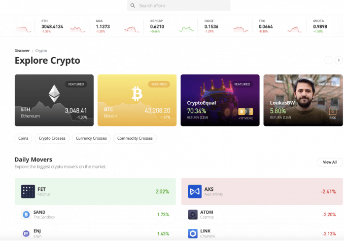 crypto platform - etoro