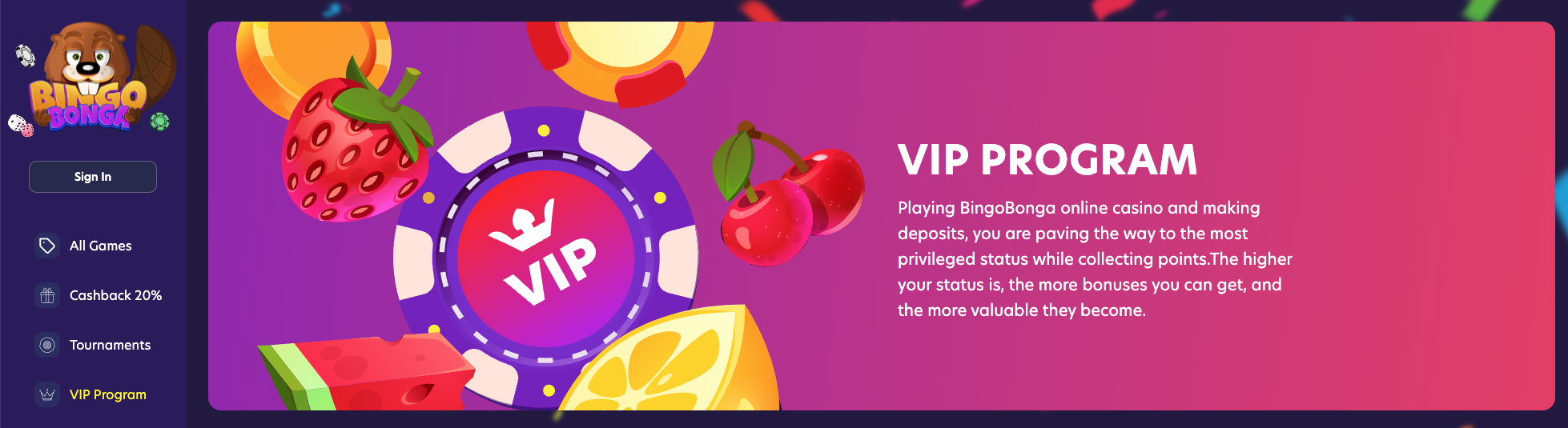 casinos zonder licentie - Bingobonga VIP experience