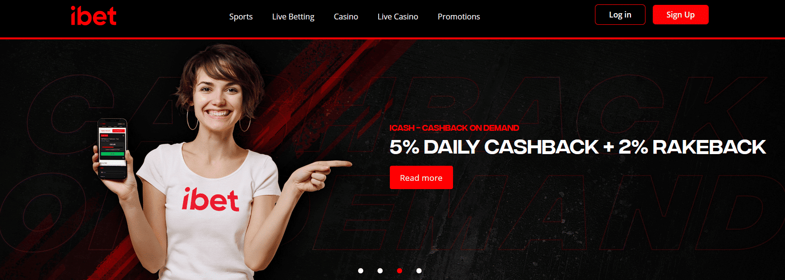 ibet online casino bonus header