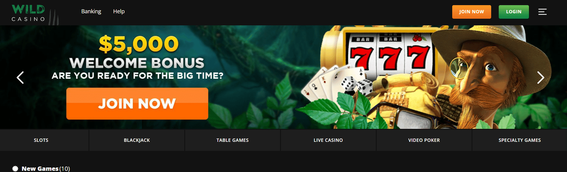 wildcasino beste online casino met gratis startgeld Nederland