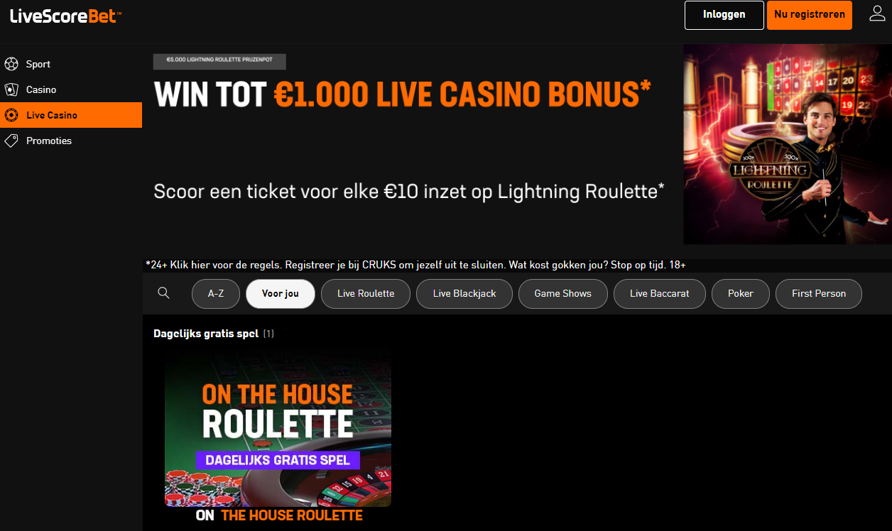 livescore bet beste online casino