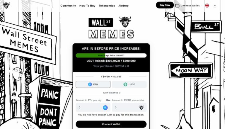 Wall Street Memes presale succesvol