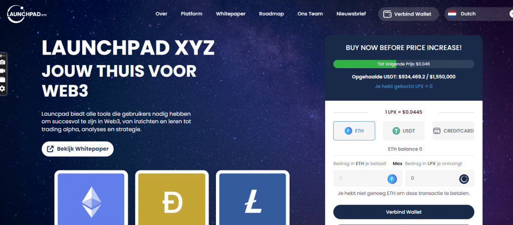 meest stabiele crypto launchpad