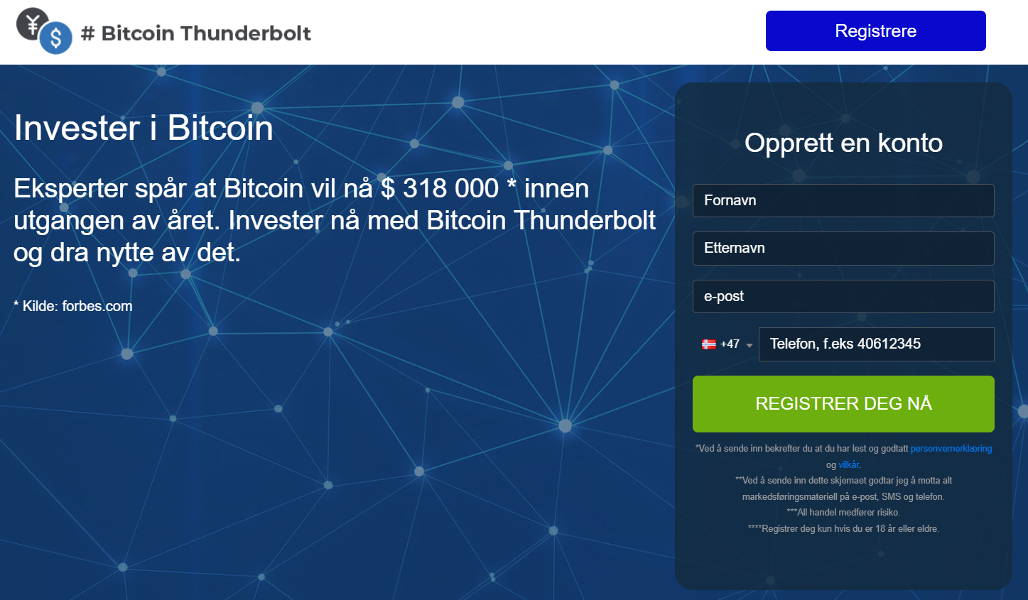 bitcoin thunderbolt nettside