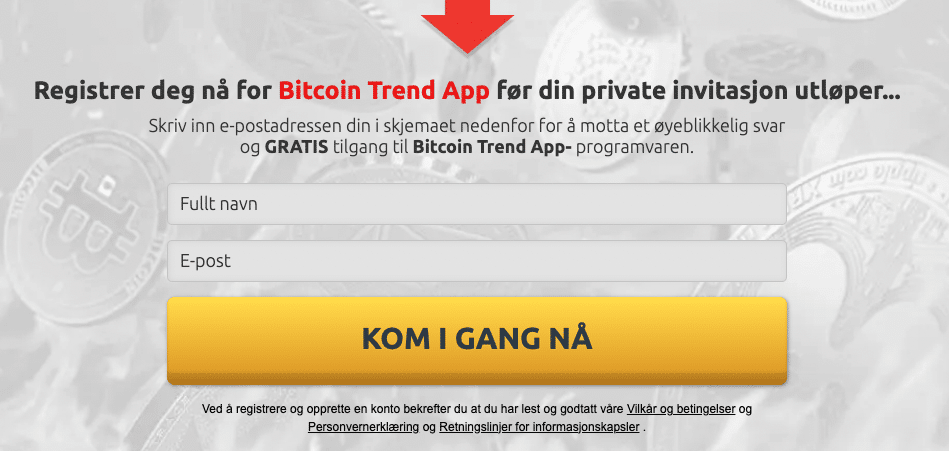 registrer deg bitcoin trend app