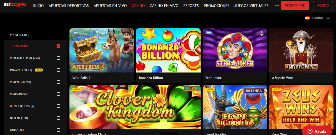 Casino online Betzorro