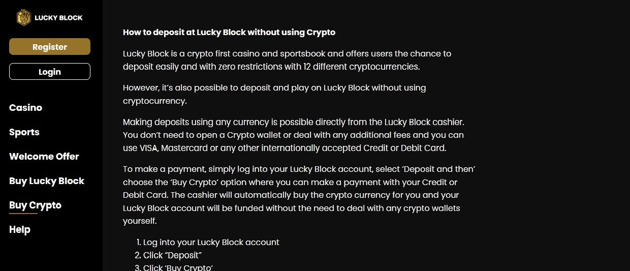 Bitcoin casino Lucky 3