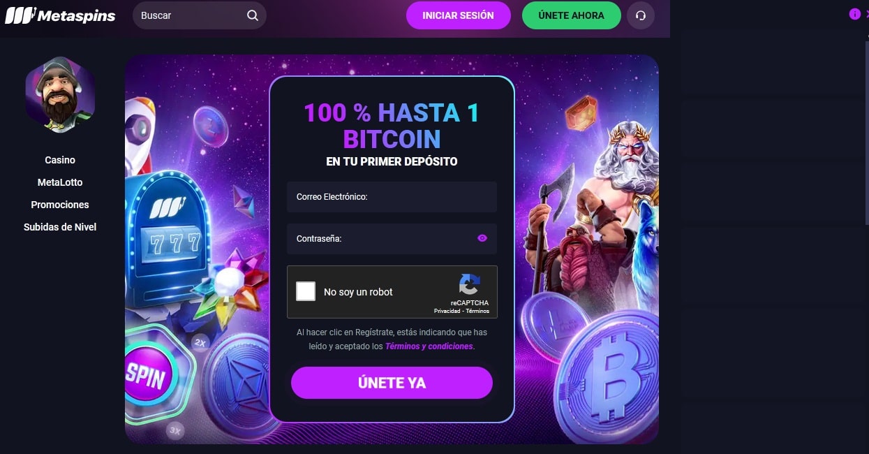 Bitcoin casino Metaspins