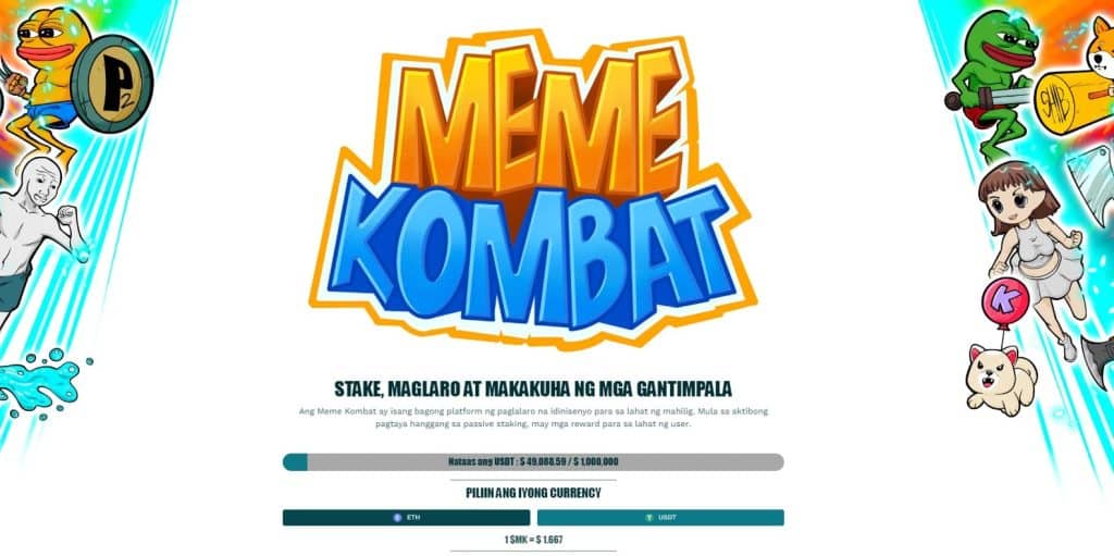 Meme Kombat – Meme Altcoin na Nagbibigay ng Arena para sa Laban ng Tokens na may 530% APY at Live, Blockchain-based na Pagsusugal