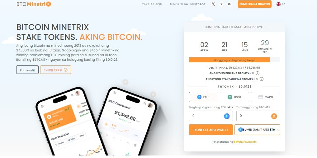 Bitcoin Minetrix – Presale ng Ethereum-Based BTC Mining, Kumita ng Higit sa $4.1 Milyon, Nag-aalok ng Pagmimina Para sa Lahat