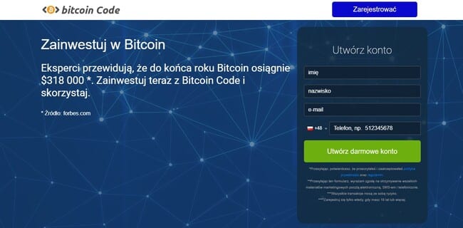bitcoin code strona główna
