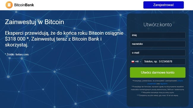 Bitcoin Bank strona główna