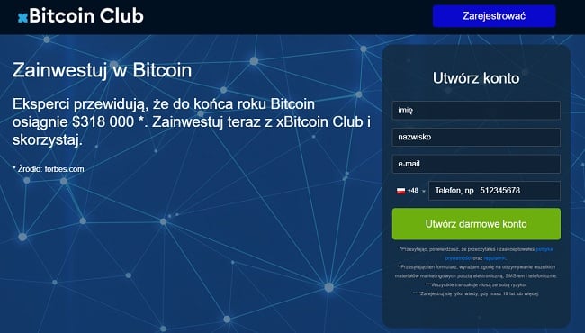 Bitcoin Club strona główna