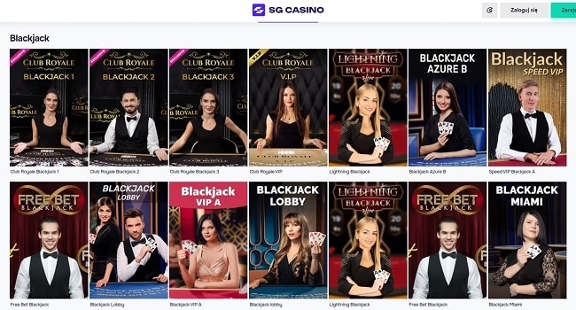 SG Casino Blackjack
