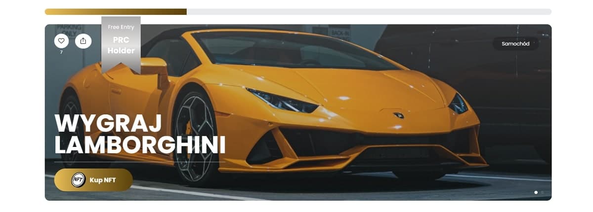 Lucky Block Platinum Rollers Club NFT - wygraj Lamborghini