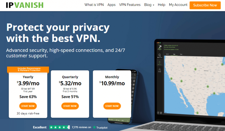PVanish - Cel mai bun serviciu de tip VPN