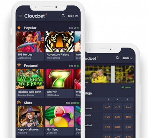 Cloudbet Casino Ethereum - versiune mobilă