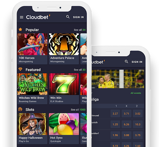 Cloudbet Casino Ethereum - versiune mobilă