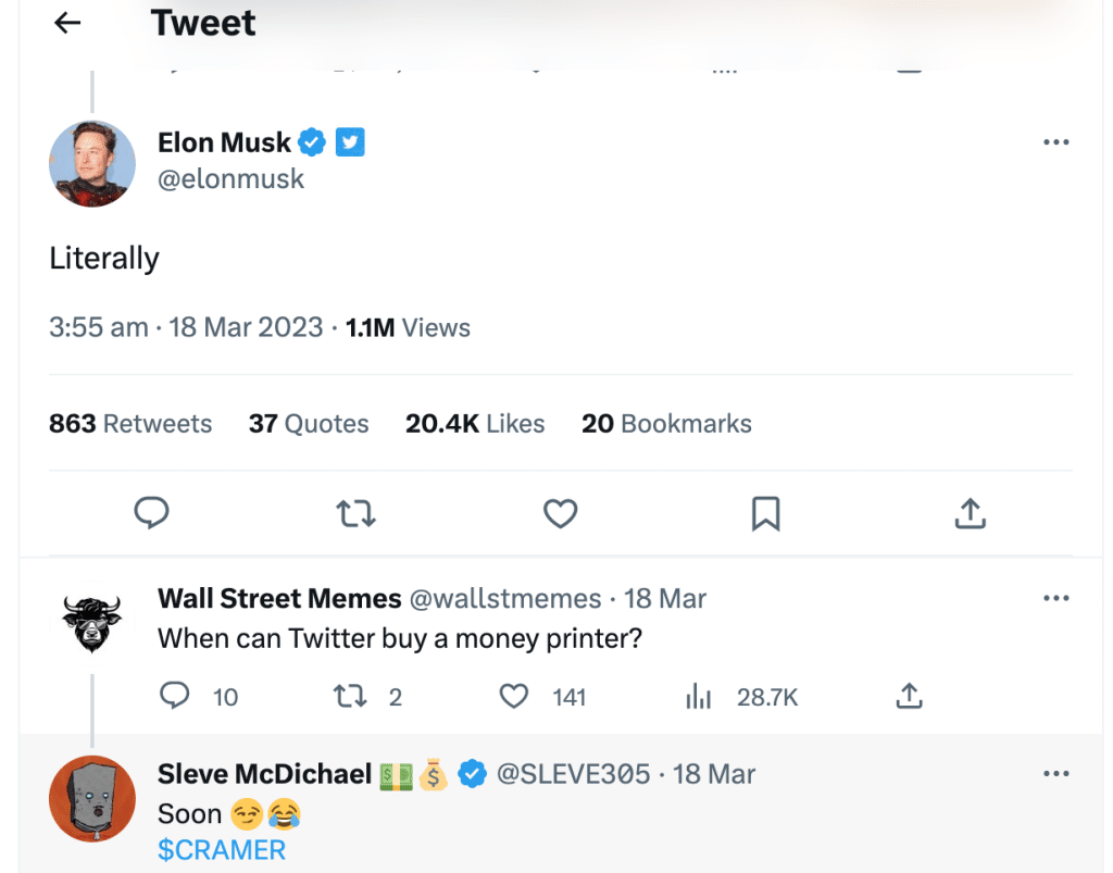 Wall Street Meme Elon Must Tweet