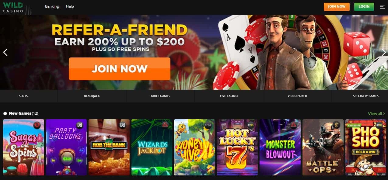 Wild Casno Online Blackjack kazino