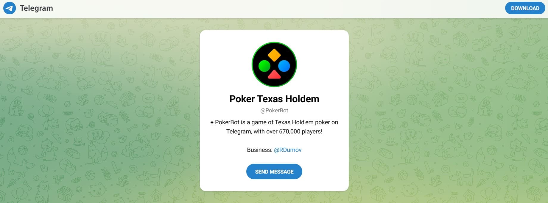 poker bot telegram kazino