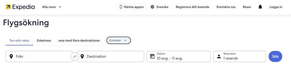 Expedia Bitcoin Sverige