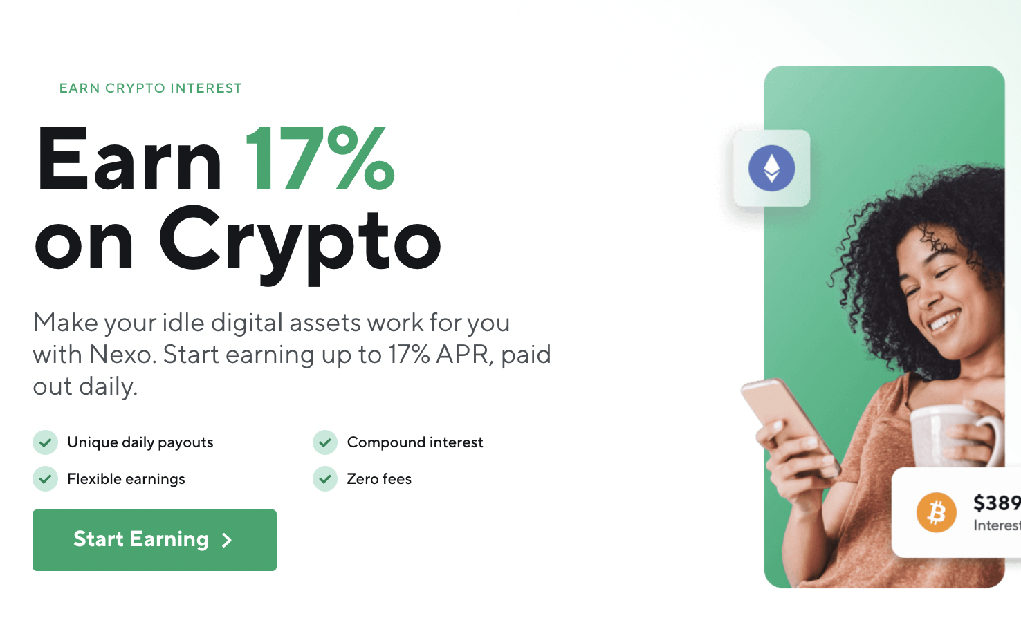 Nexo บัญชีดอกเบี้ย Crypto ออมเหรียญคริปโต 