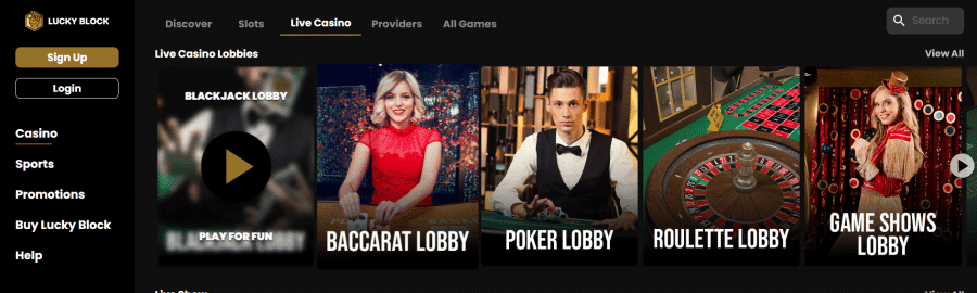 Lucky Block casino รูเล็ตออนไลน์