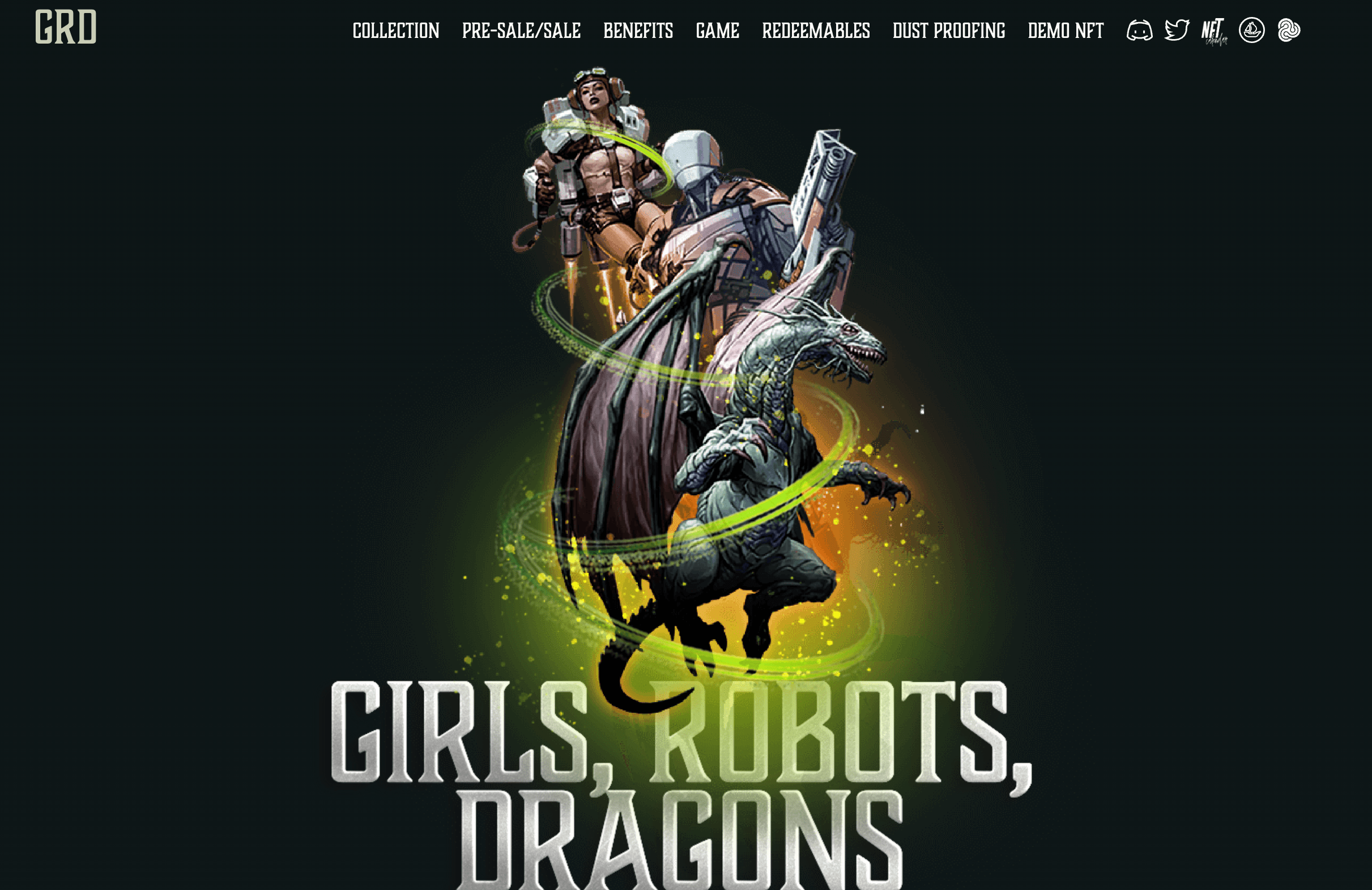 Girls, Robots, Dragons เกม NFT น่าเล่น