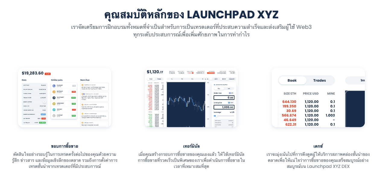 Launchpad XYZ — เหรียญคริปโตต้นน้ำ Web 3.0