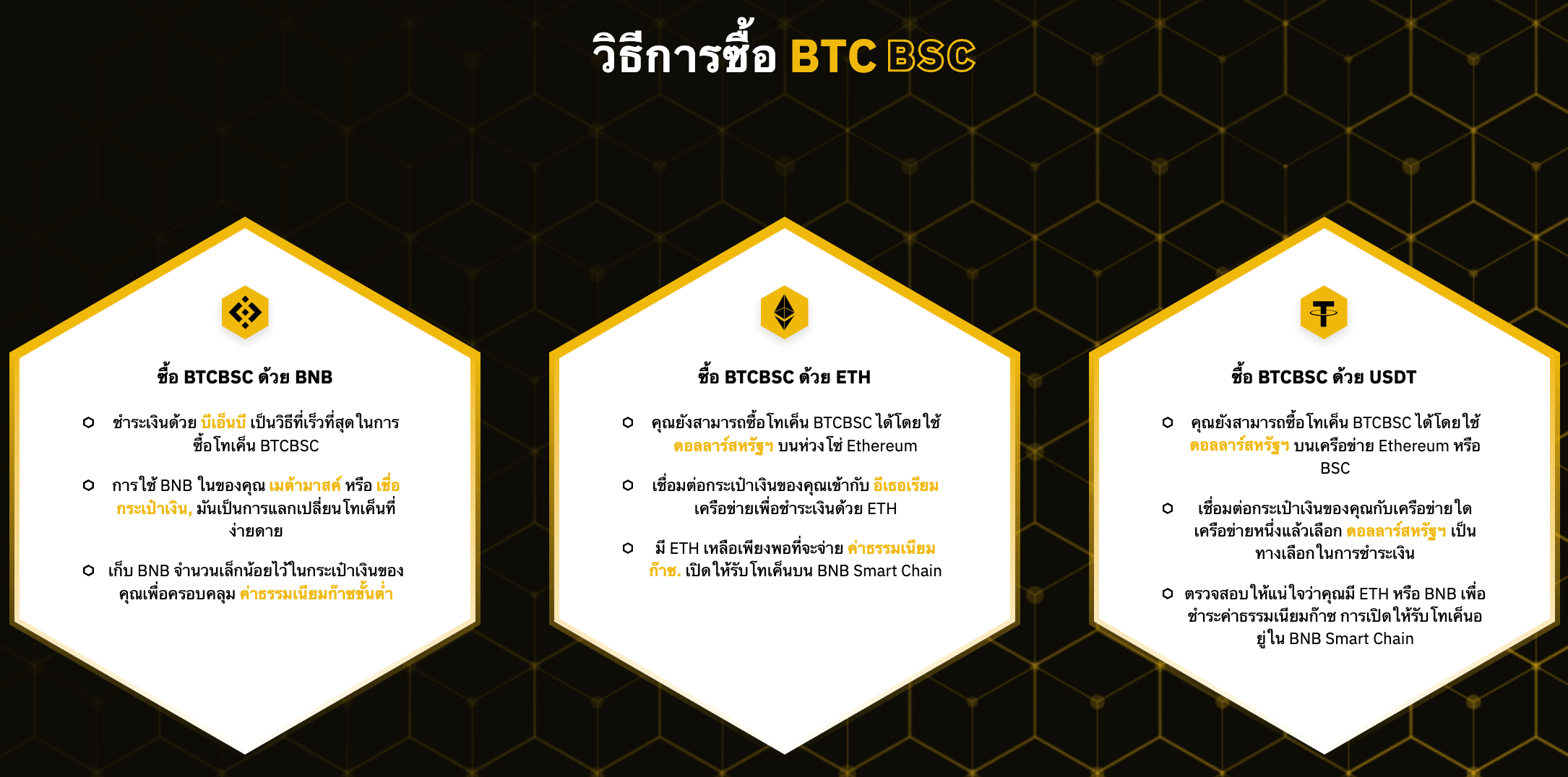 Bitcoin BSC เหรียญใหม่ๆ